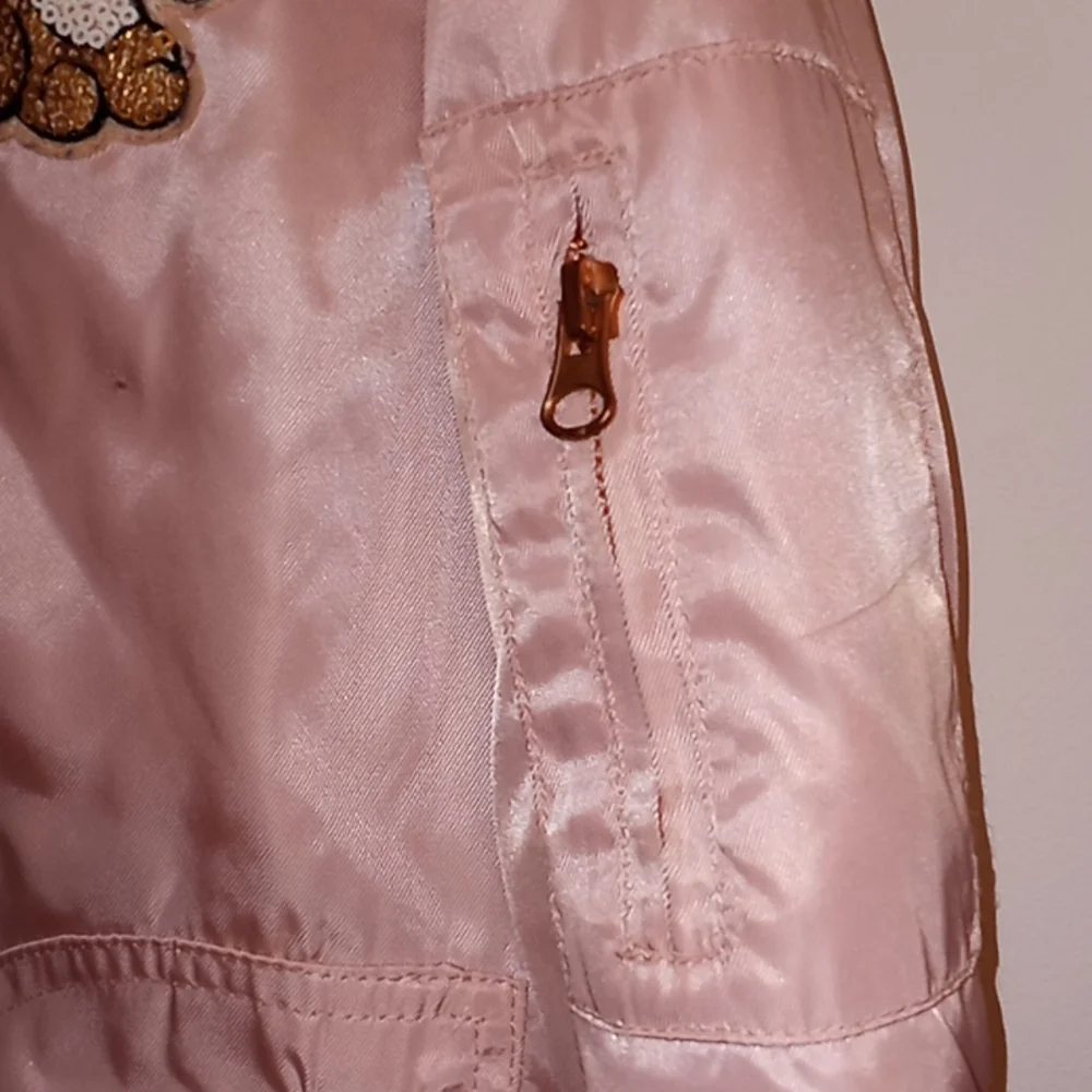 C&C California Girl's Baseball Jacket w/Sequin Patches Size 12